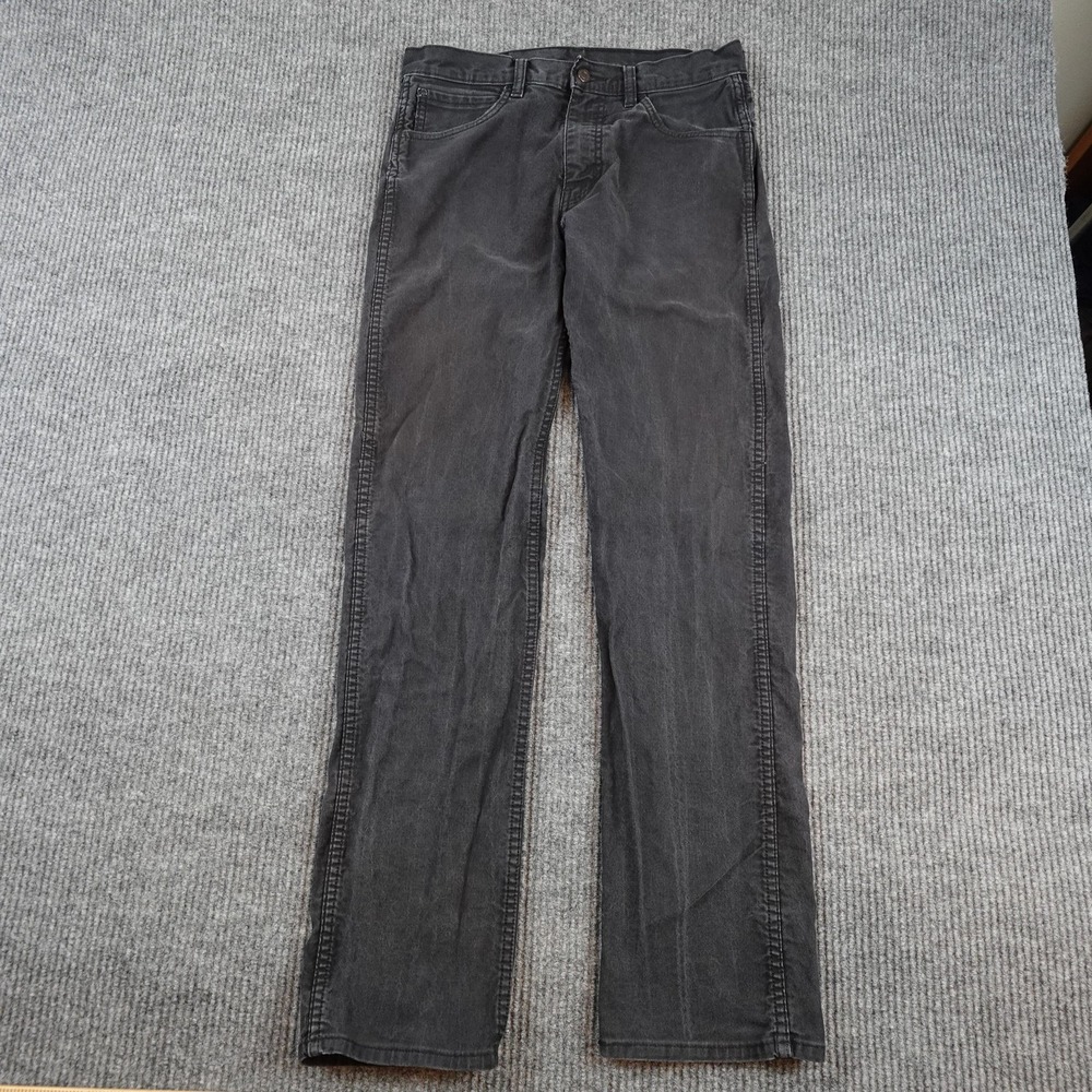 Levis Workwear Fit Jeans Mens 32x34 (31x32) Gray Charcoal Straight Stretch Denim